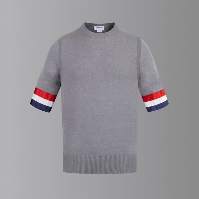 Tb wool knit T-shirt with satin cuffs - Color: Picture color - Sizes: 0-4 - Acce