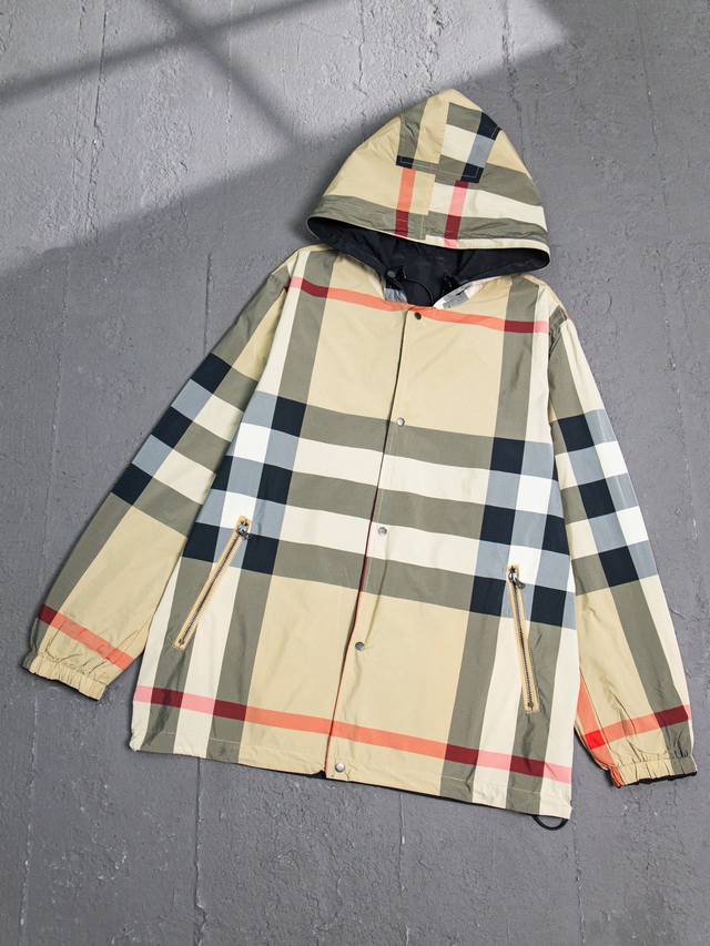 Top version Burberry Bbr 25Ss large plaid double-sided plaid jacket correct vers