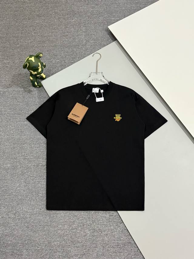 High Version] Burberry's new front and back embroidered Tb logo. Back patch emb