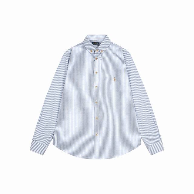 New arrival Ralph Lauren classic colorful small logo striped casual shirt 1 Mad