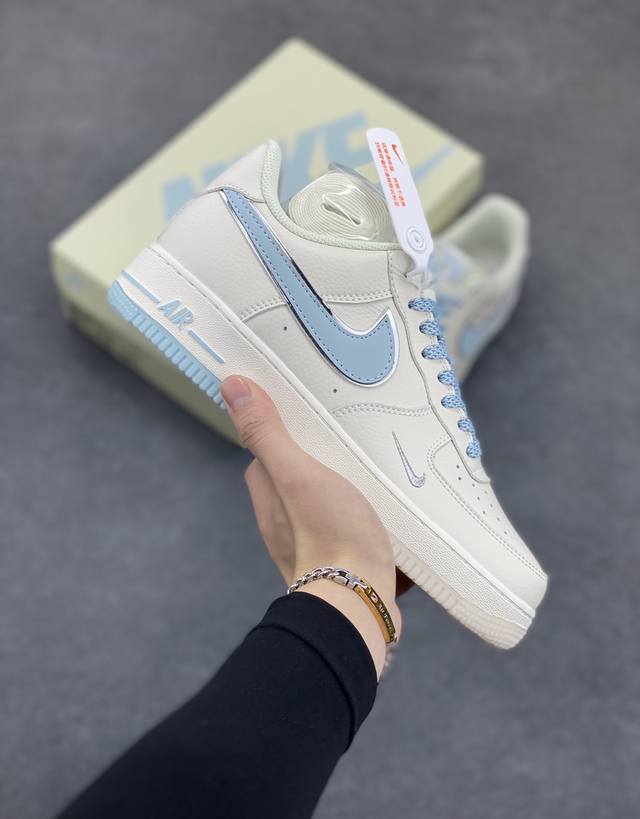 Official hot-selling customized company-level Nike Air Force 1 Low ice blue two