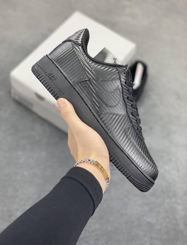 Nk Air Force 1 Air Force One carbon fiber all-black original last and original c