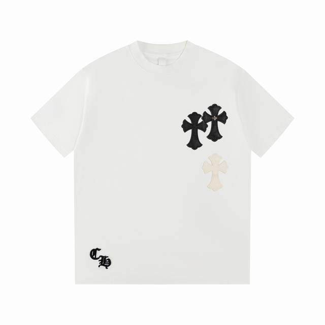 Top-tier version with white background. Chrome Hearts' new summer short-sleeved