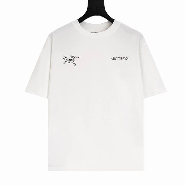 Top version Arc'Teryx Arc24Ss chest printed logo short-sleeved T-shirt with whit