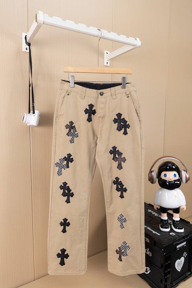 Hanging picture Chrome Hearts new horsehair checkerboard black cross-stitched le