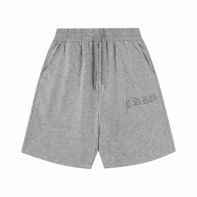 Top-tier white version Chrome Hearts letter embroidered casual shorts Popular o
