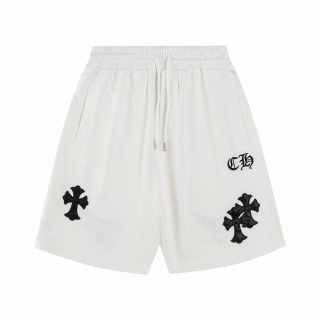 Top-of-the-line white background version Chrome Hearts leather patchwork letter