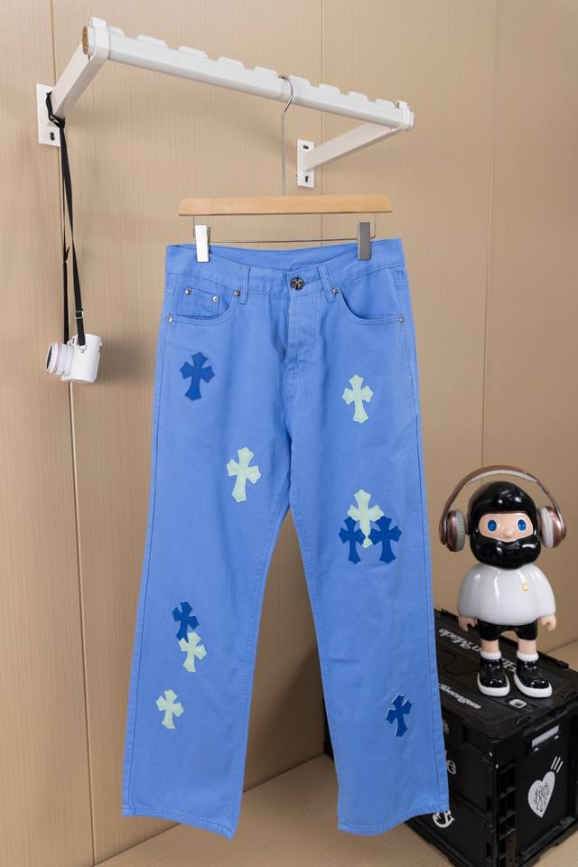 Hanging picture Chrome Hearts Miami Drake limited edition blue jeans Vi top-leve