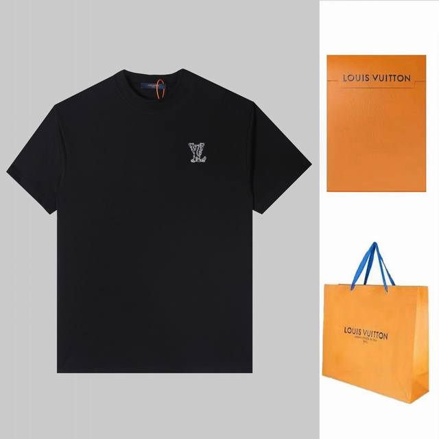 Lvlujia's new floral logo short-sleeve embroidered with a logo is made from high
