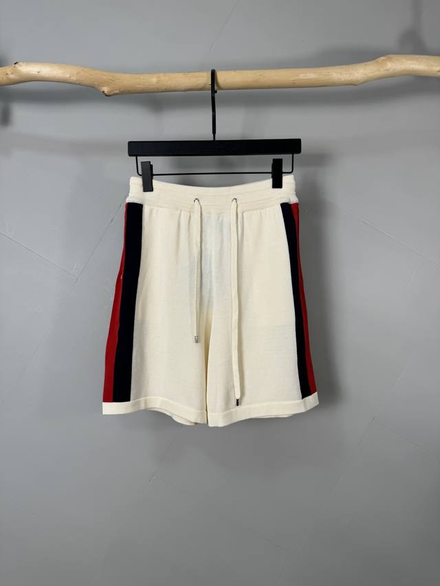 Guccl G*U Ss new summer knit shorts Original counter casual shorts paired with a