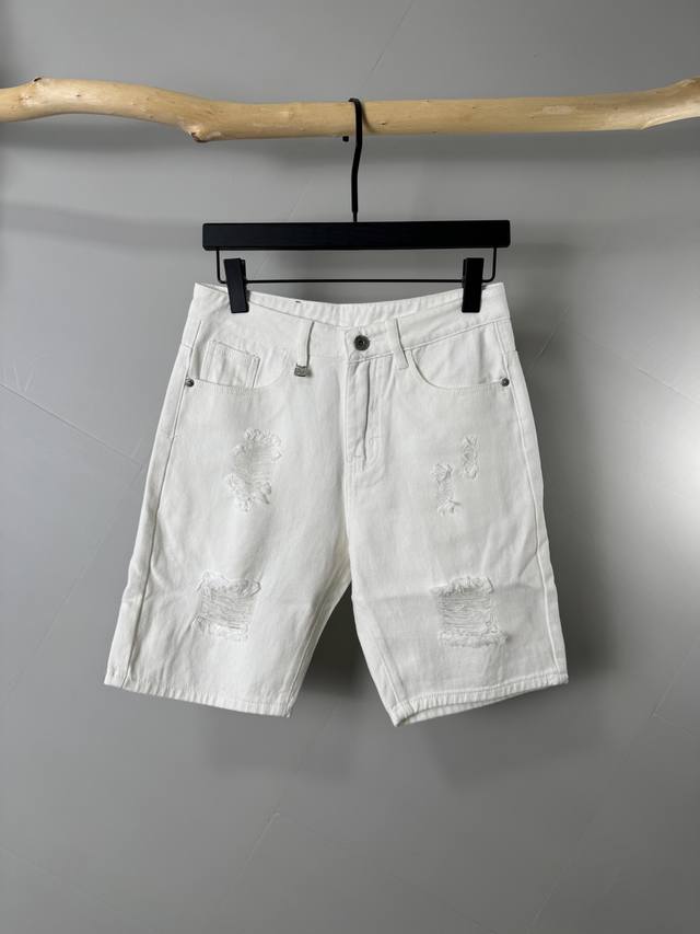 Hermes 2025Ss new summer style original single high-end hot-selling denim short