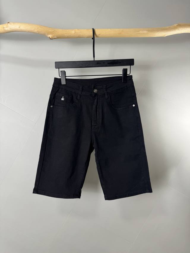 Prada 2025Ss new summer style original single high-end hot-selling denim shorts,
