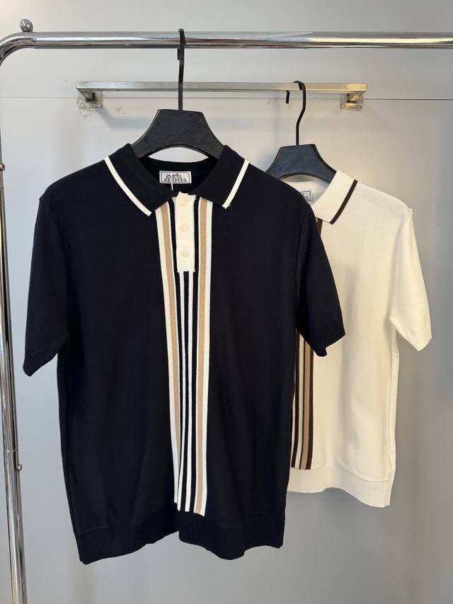 Hermes 25Ss new knitted short-sleeve, super classic design, simple without any e