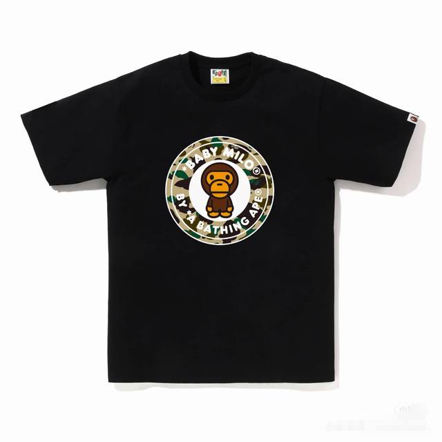 001104 Bape SS25 1St Camo series monkey print short-sleeved round neck T-shirt f