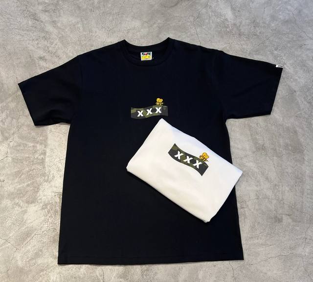 001099 A Bathing Ape x God Selection Xxx joint model Ss24 solid color casual let