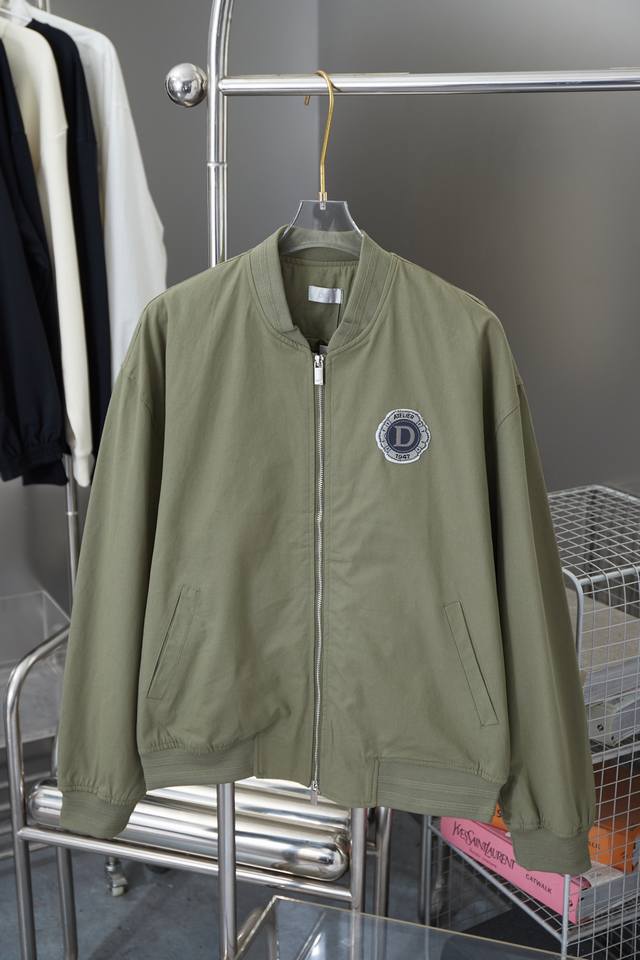 Dior Cd 24Fw 1947 logo toothbrush embroidered baseball jacket A must-have item f