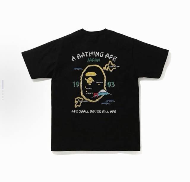 001079 A Bathing Ape American retro commemorative short-sleeved T-shirt for men