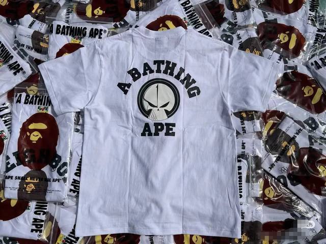 001039 A Bathing Ape Bape x Nbhd joint model Ss23 American retro logo letter pri