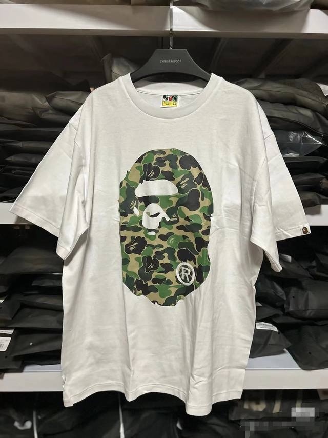 00103 A Bathing Ape Ape Head Series Camouflage Large Ape Head Print Short Sleeve
