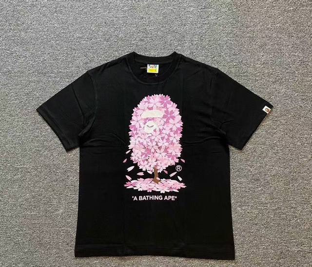 00121 A Bathing Ape Ss21 Sakura Ape Print Short Sleeve T-shirt Unisex Size Smlxl