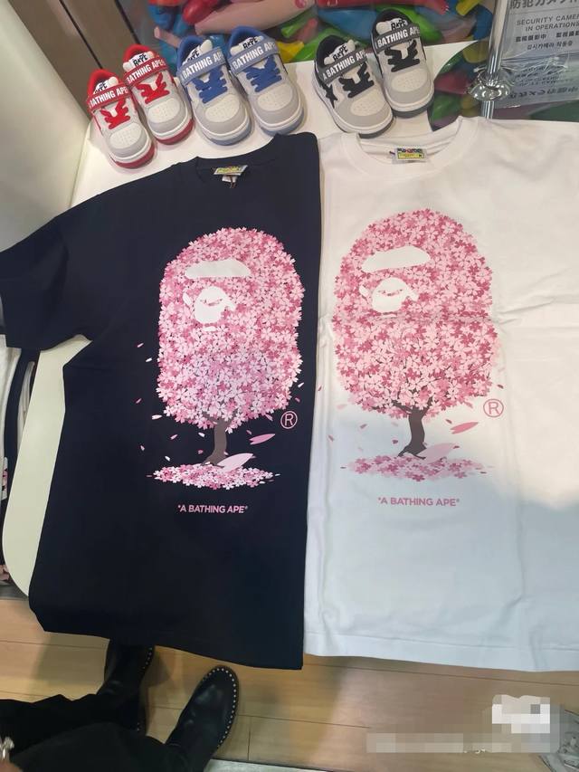 001042 Bape Sakura Tee Ss20 Sakura Limited Edition Ape Short Sleeve T-shirt Unis