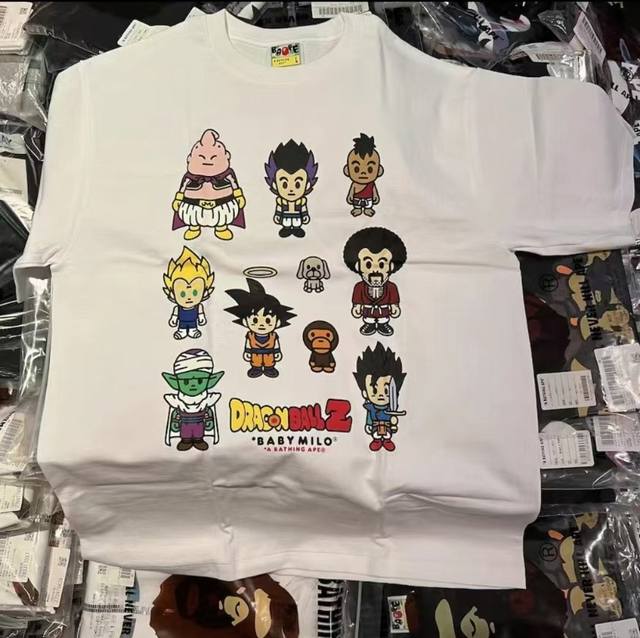 00115 A Bathing Ape x Dragon Ball Z co-branded cartoon anime Dragon Ball print c