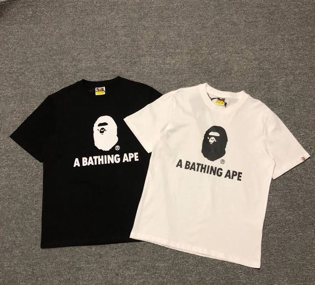 00154 Japanese trendy brand Bape ape head print short-sleeved T-shirt for men an