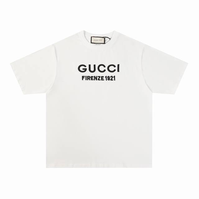 Special Price Gucci 24Ss Spring/Summer New 1921 Embroidered Short-Sleeved T-Shir