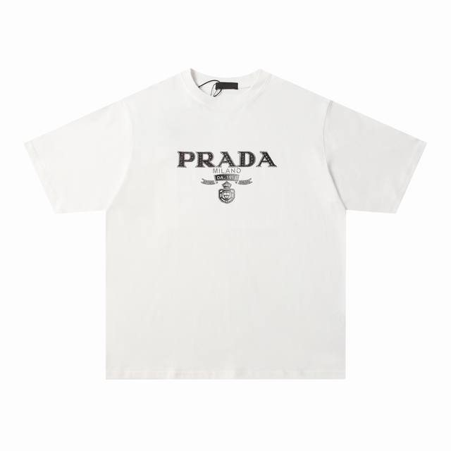 Special Price Prada 24Ss new spring and summer chest letter logo hot-drilled sho