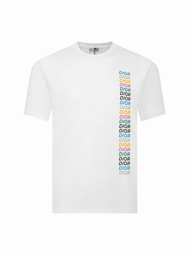 Special price white M black S - Dior logo print short-sleeved T-shirt for men an