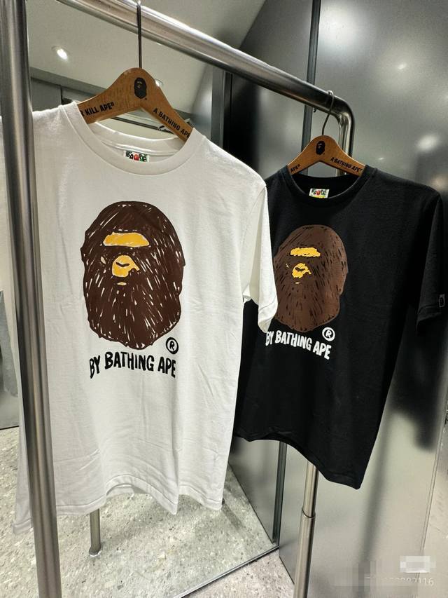 00111 A Bathing Ape SS24 Back to College series hand-painted ape head letter pri