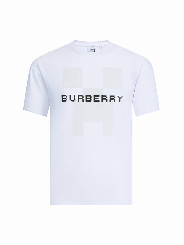 Special Price White L - Burberry turtleback front print and back embroidery sho
