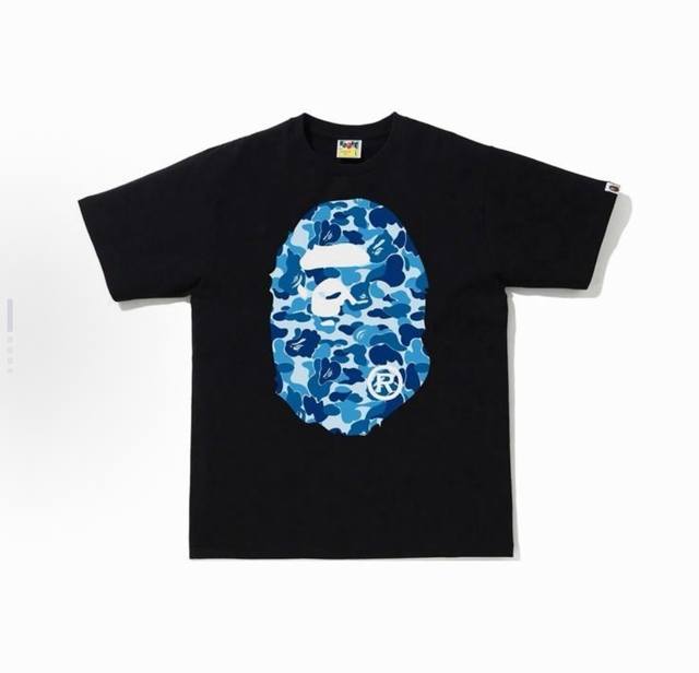 00103 A Bathing Ape Ape Head Series Camouflage Large Ape Head Print Short Sleeve