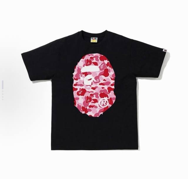 00103 A Bathing Ape Ape Head Series Camouflage Large Ape Head Print Short Sleeve