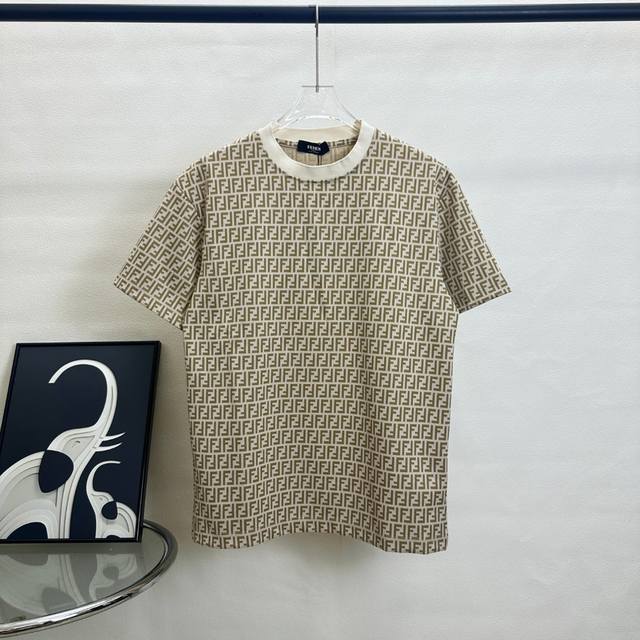 Top version difference currency Style: Fendi Fendi full print suit short sleeve