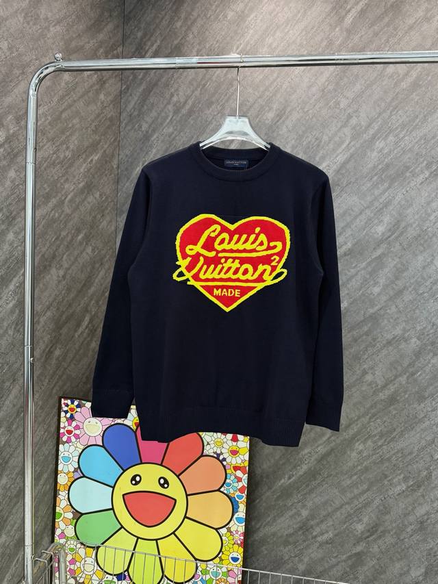 Model number Y18 Lv heart icon knitted sweater Louisvuitton official website Zp