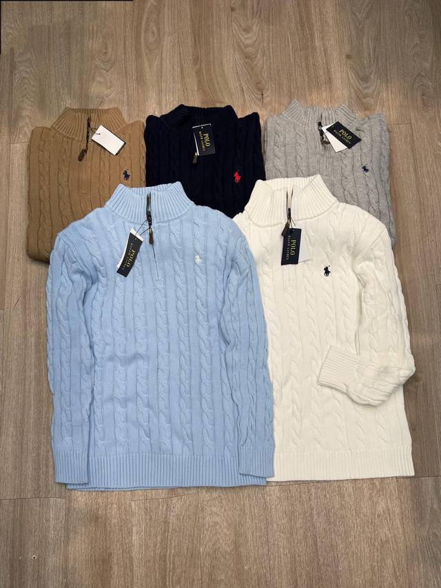 L04#Ralph Lauren Ralph Lauren American high-end brand new round neck cardigan lo