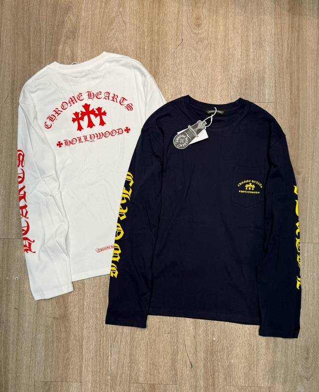 M334#Chromeheart 25Ss heavy print long-sleeved T-shirt in stock Focus on quality