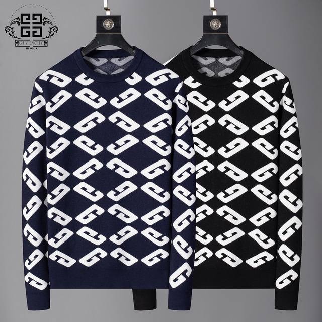Givenchy counter-style sweater, unique embroidery imported wool fabric, high de