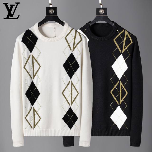 Louis Vuitton counter-style sweater, unique embroidery imported wool fabric, hi