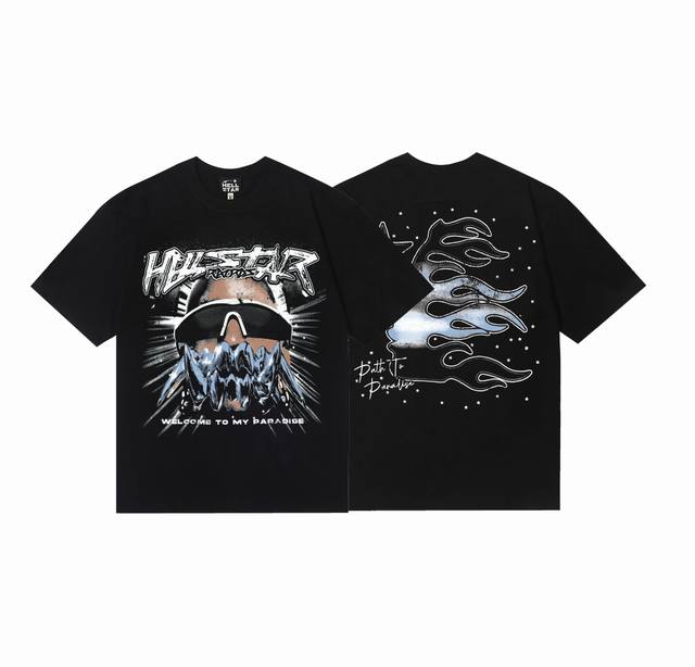 6719# Hellstar American style high street pure cotton loose short sleeve T-shirt
