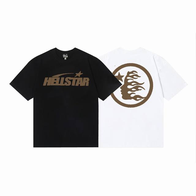6710# Hellstar American style high street pure cotton loose short sleeve T-shirt