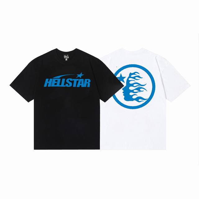 6701# Hellstar American style high street pure cotton loose short sleeve T-shirt