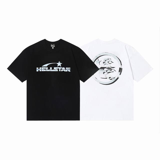 6691# Hellstar American style high street pure cotton loose short sleeve T-shirt