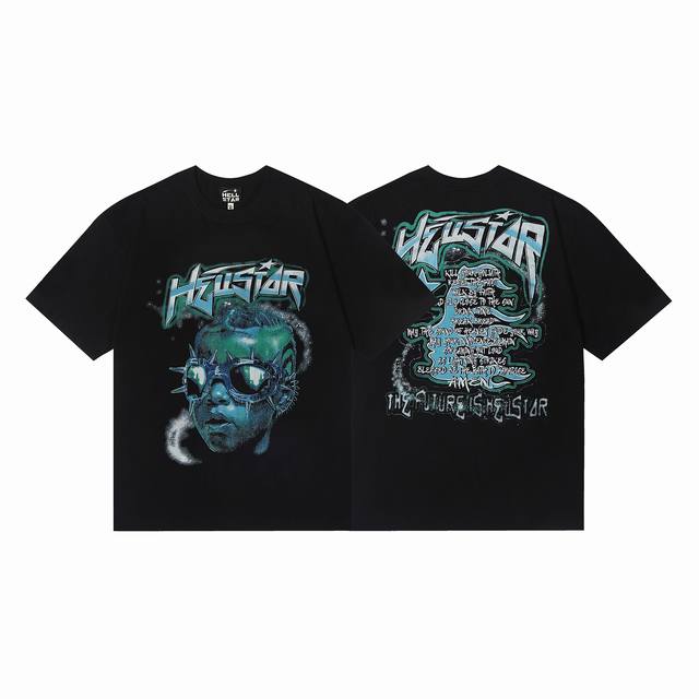 6670# Hellstar American style high street pure cotton loose short sleeve T-shirt