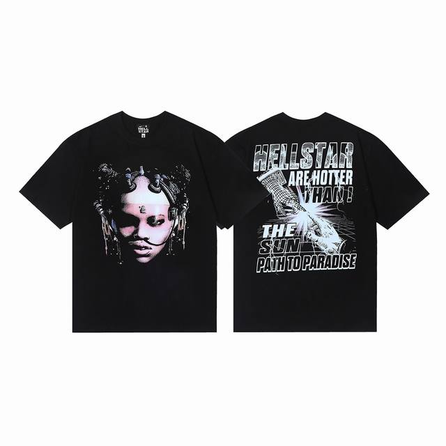 6669# Hellstar American style high street pure cotton loose short sleeve T-shirt