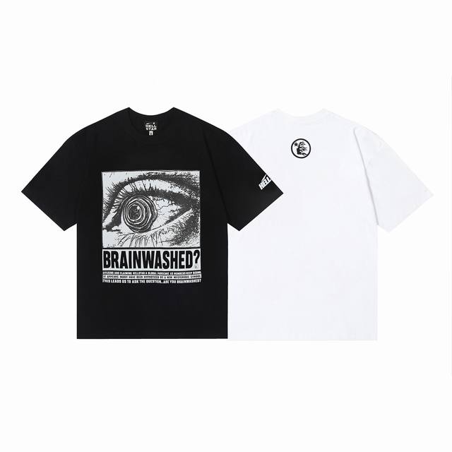 6655# Hellstar American style high street pure cotton loose short sleeve T-shirt