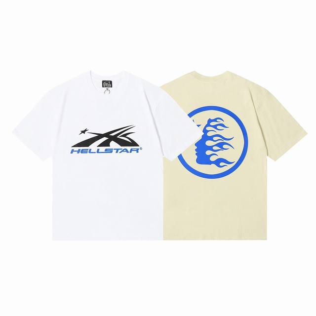 6652# Hellstar American style high street pure cotton loose short sleeve T-shirt