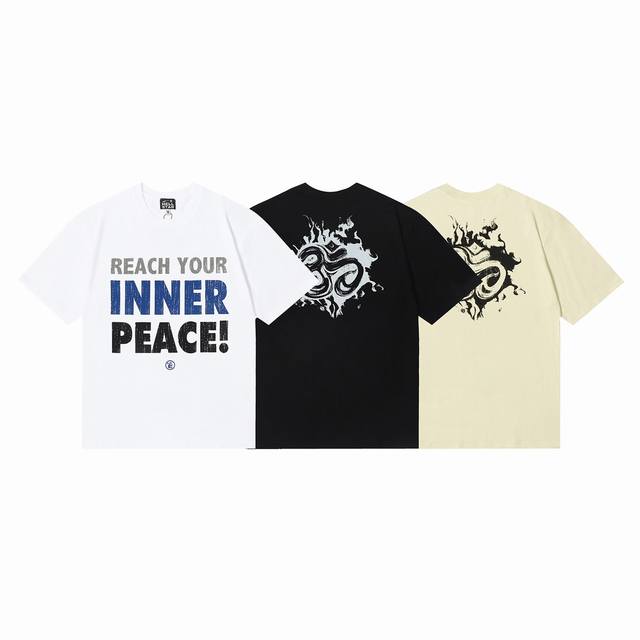 6651# Hellstar American style high street pure cotton loose short sleeve T-shirt