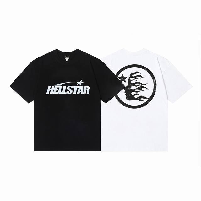 6643# Hellstar American style high street pure cotton loose short sleeve T-shirt